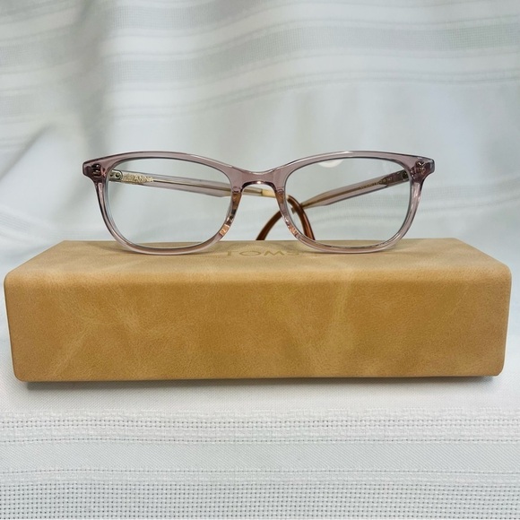 TOMS Eyewear Glasses Frames with Case EUC‎ Pink Blush 50-19-147 - Picture 2 of 15